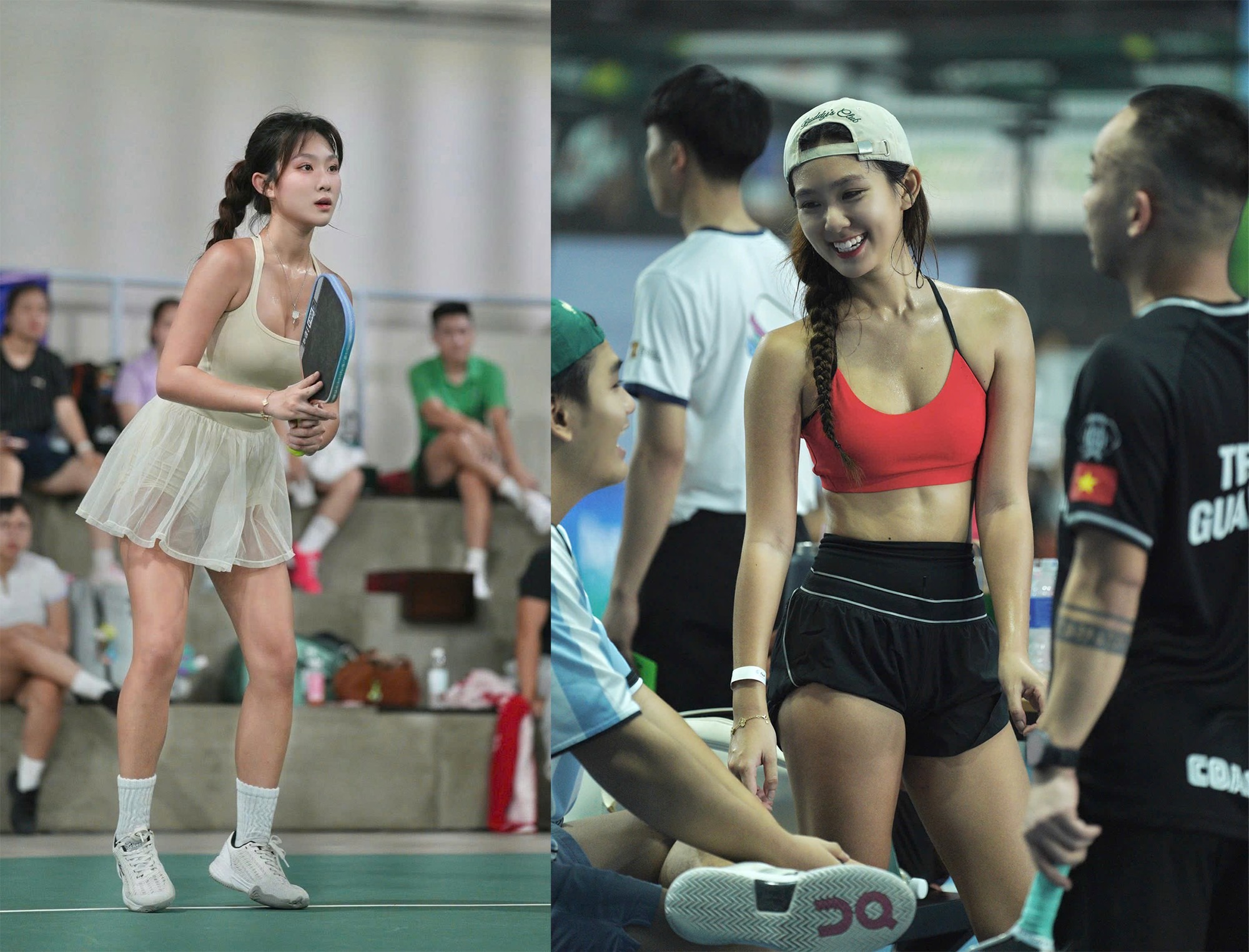 Hình ảnh gái đẹp chơi Pickleball